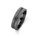 Imitation Ring - Sterlingsilber rhodiniert - Zirkonia